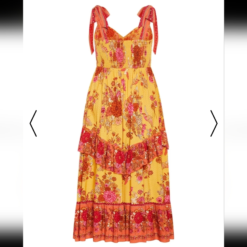 City Chic Woman's Abigail Maxi Dress ~ Sunflower ~ XXS (12) - Picture 2 of 13